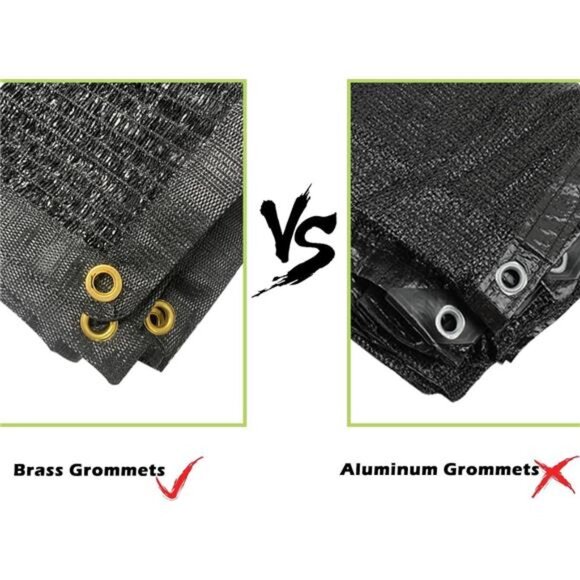 40% 6.5ftx6.5ft Shade Cloth Garden Mesh Sun Shade Netting Sunblock Fabric - Picture 5 of 7